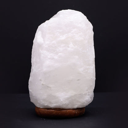 Lámpara de Sal del Himalaya de Cristal de Roca - & Base apx 3-5kg
