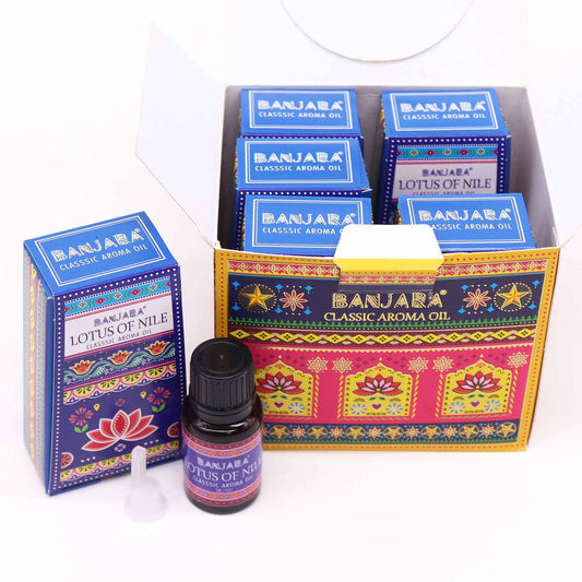 Aceite con fragancia de la India Banjara 10ml - Loto del Nilo - Aceites de Fragancias Indias 10ml