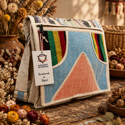 Sac messager en chanvre pour ordinateur portable - Triangle