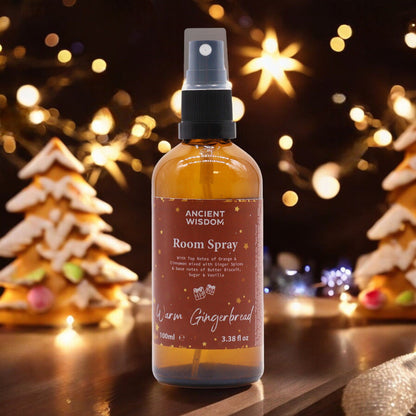 Spray de Fragancia para el hogar y almohadas 100 ml- Casa de jengibre - Sprays de Fragancias Navideñas para el Hogar