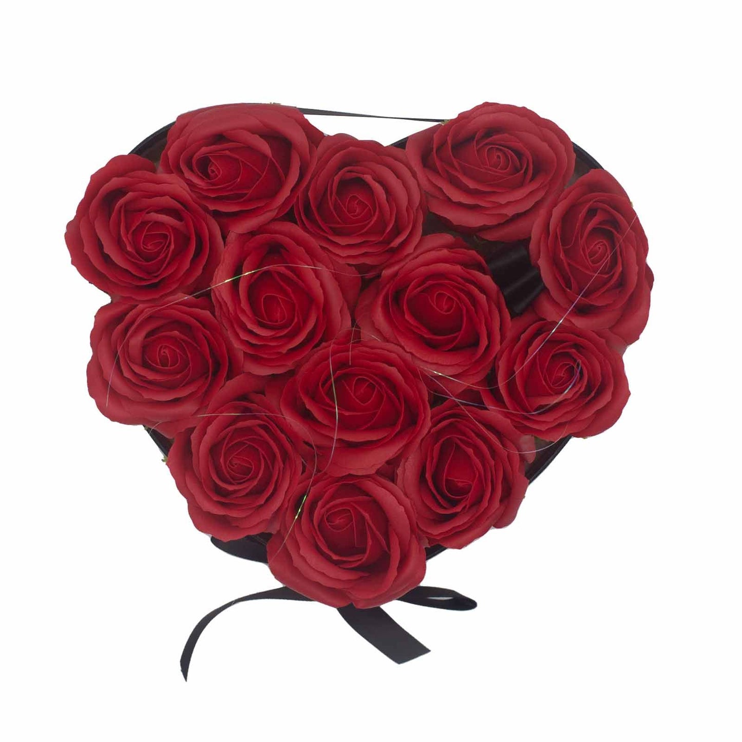 Caja de Regalo - Rosas de Jabón · 13 ud Rojo Corazón