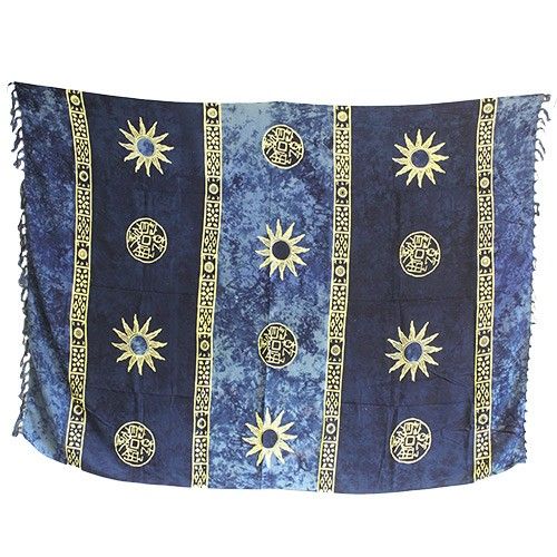 1x Pareo Celta de Bali - Símbolos del Sol (4 Colores Surtidos) - Pareos Celtas Bali