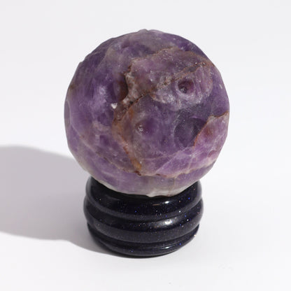 1x Planeta Amatista con Soporte Solar (JUPITER) - 40mm - Planetas de piedras preciosas con apoyo solar