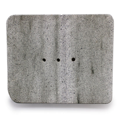 Jabonera de piedra Ziolit de forma cuadrada