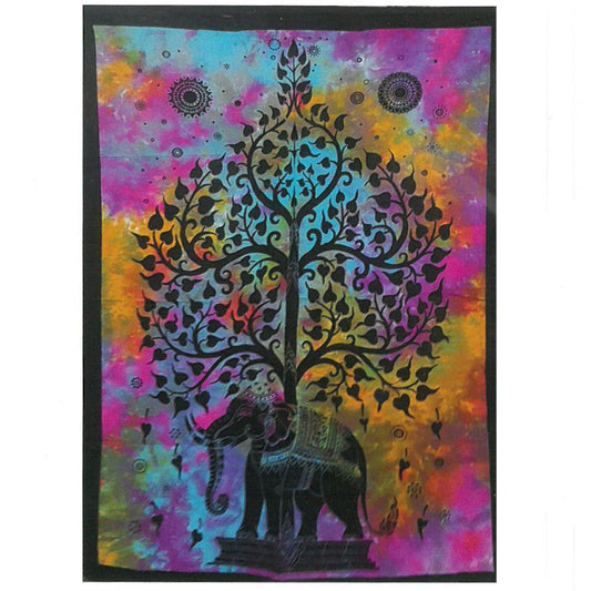 Arte de pared de algodón - Árbol elefante