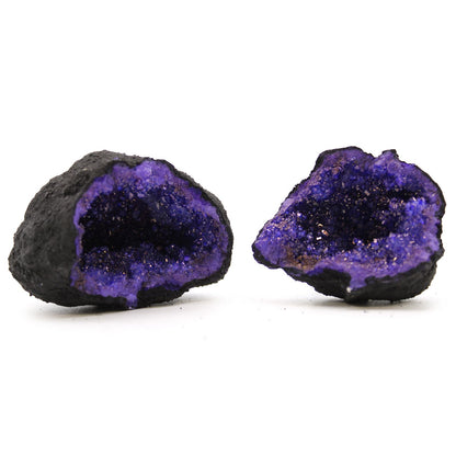 Geodas de calcita coloreada - Piedra Negra - Turquesa - Geodas de Calcita Coloreadas y Cúmulos de Cuarzo