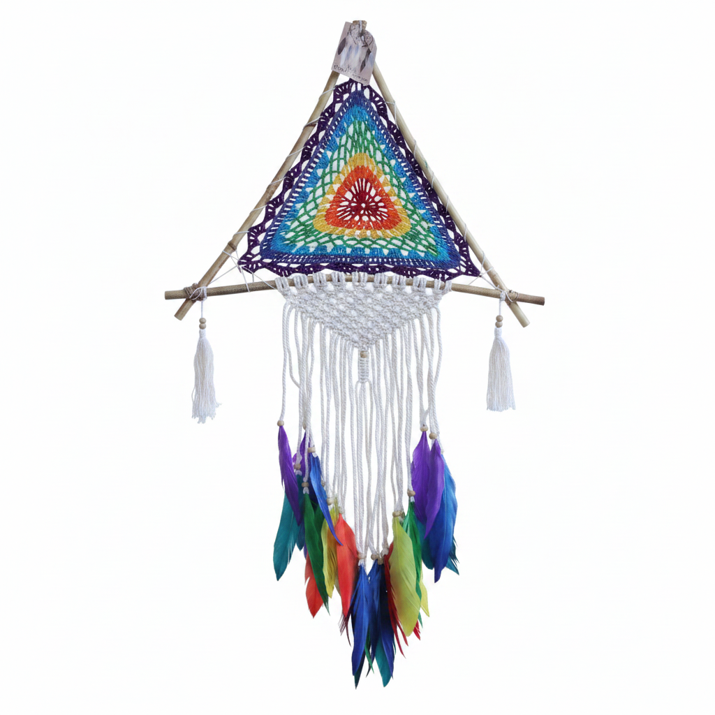 Bali Dreamcatchers - Large Multi Pyramid - Atrapasueños Bali, artesanal