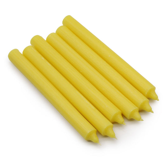 Juego de Velas de Mesa de Color Sólido - Pack de 21 - Limón Rústico - Juego de Velas de Mesa de Color Sólido, decoración mesa
