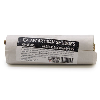 Atado de Hierba - Salvia Blanca y Canela 10cm - Atados de Smudge – Envuelto individualmente