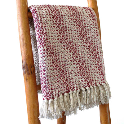 Boho comfort throws - Two-tone Ruby