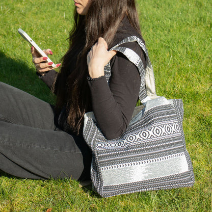Bolsas de Jacquard Natural - Caravana Urbana - Bolsa Wander Muse