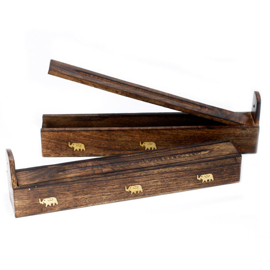 Mango Wood Incense Box - Assorted - Soporte de Incienso