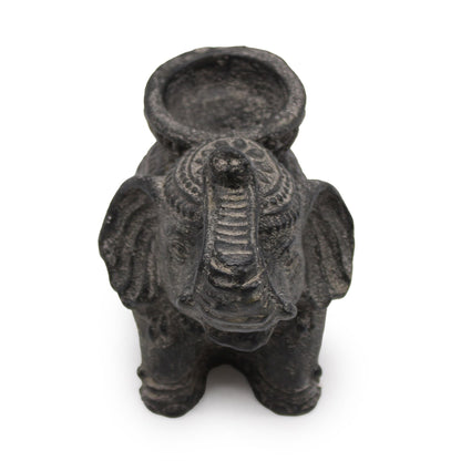 Elefante Incienso y Candelabro (antiguo negro)