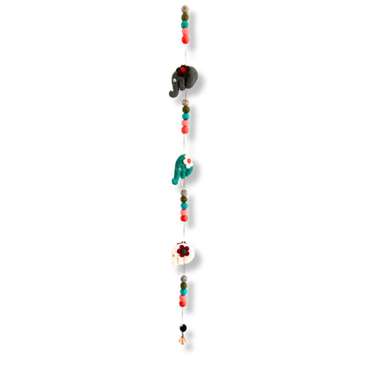 Colgante de Pared de Fieltro - Elefantes (colores variados)