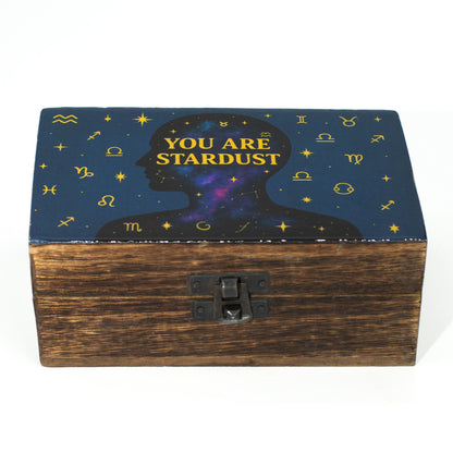 Caja esmaltada mediana  - Eres polvo de estrellas