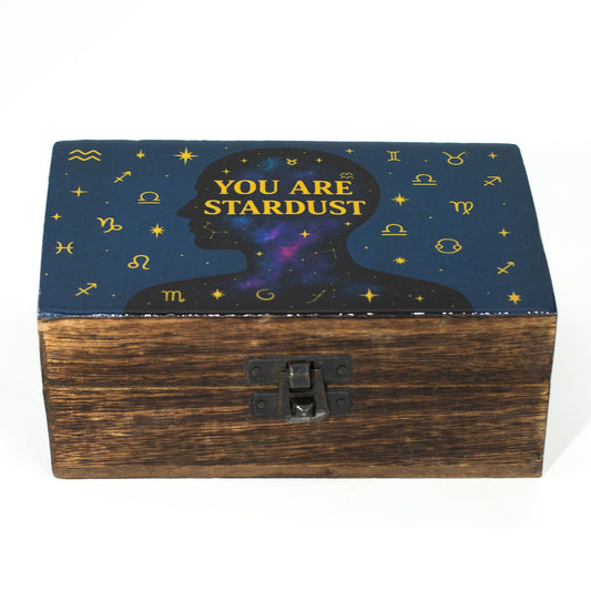 Caja esmaltada mediana  - Eres polvo de estrellas