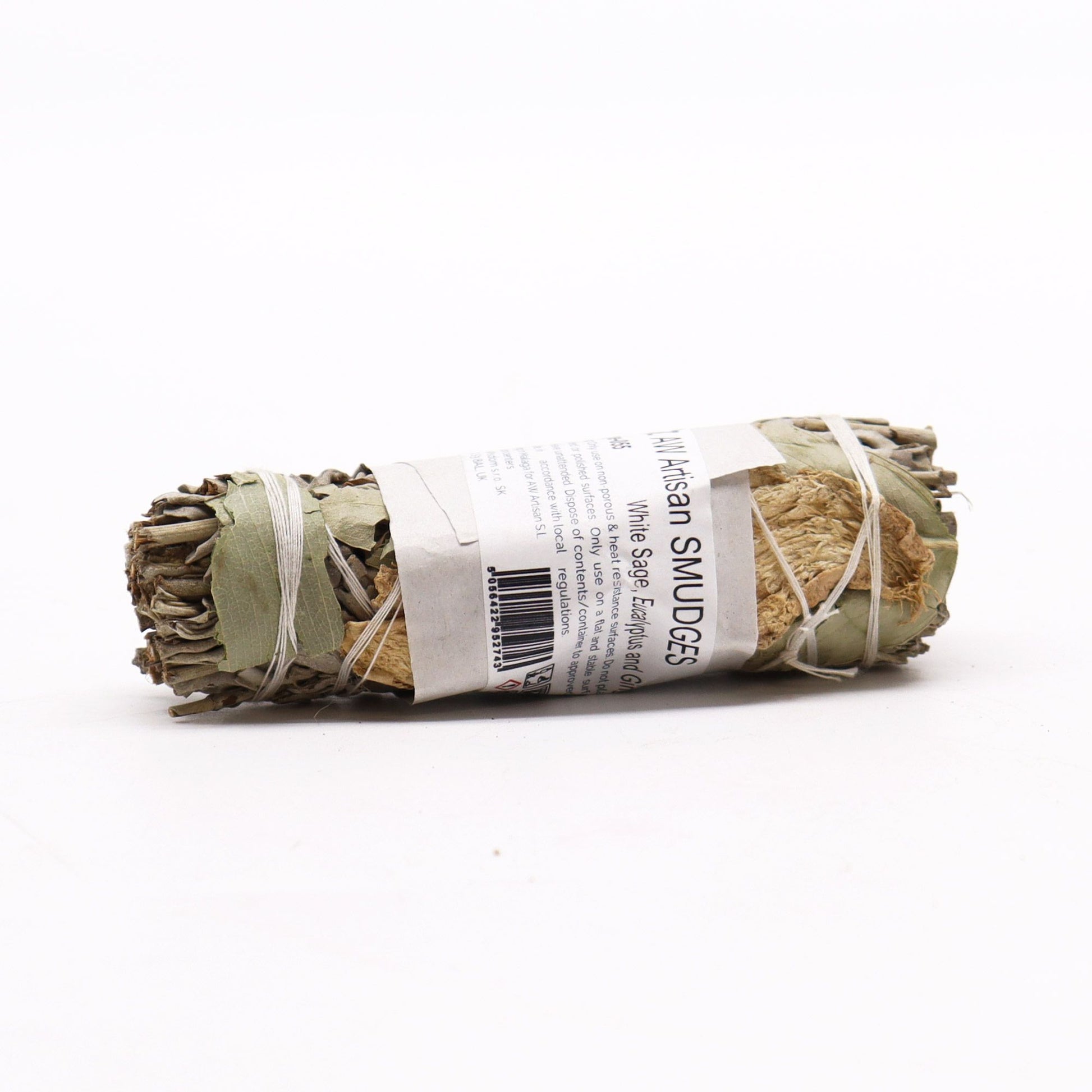 Atado de Hierba - Salvia Blanca, Eucalipto y Jengibre - Atados de Smudge – Envuelto individualmente
