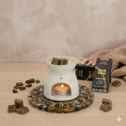 MeltEaze Wax Melts 50g - Tigereye Strength - Vainilla Sándalo