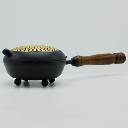 Gran incensario de hierro - detalle dorado - Quemadores de incienso de latón tradicionales, Artisan Product