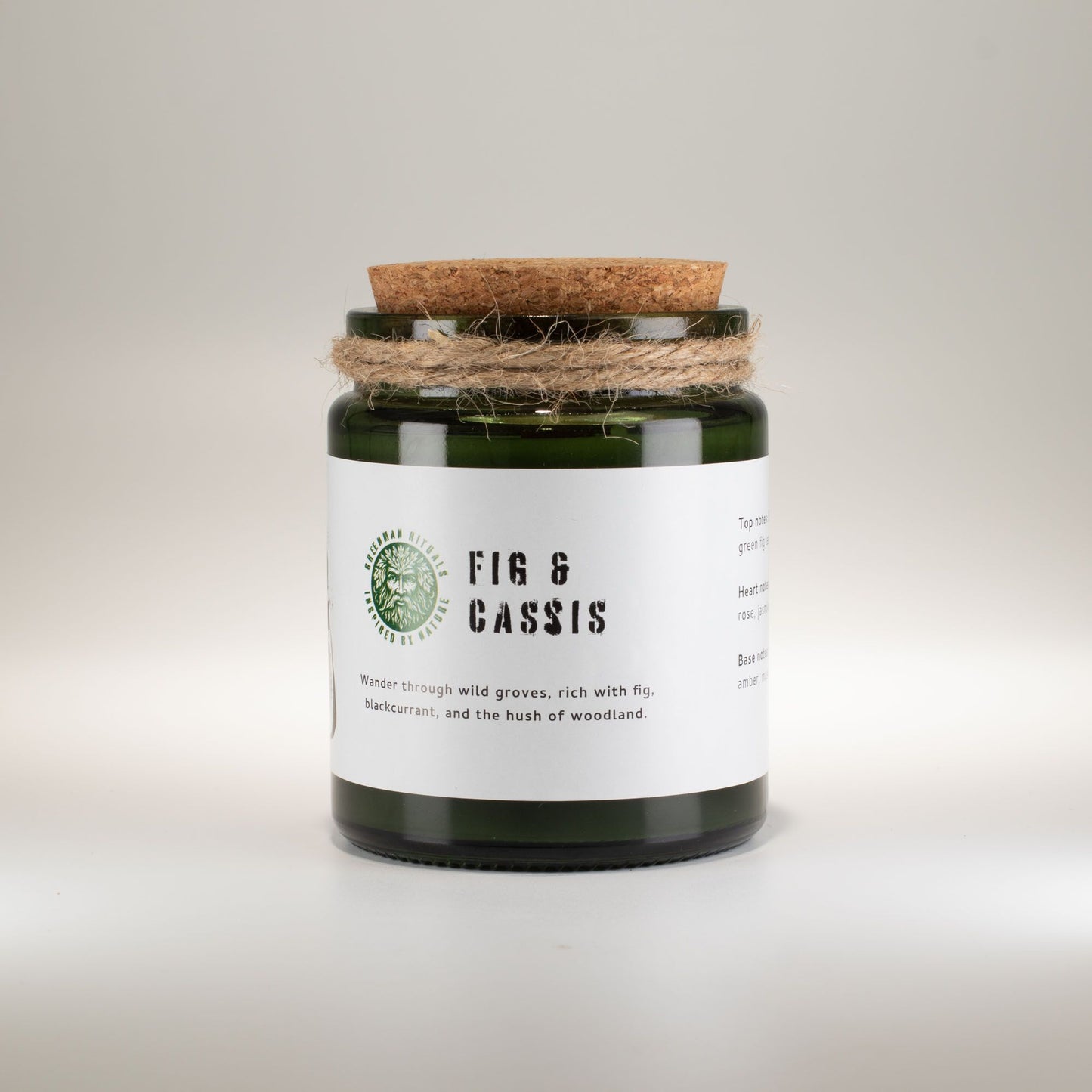 Vela de soja Greenman Woodwick - Higo triturado y grosella negra - Velas de soja Woodwick de Greenman Rituals, Eco Friendly