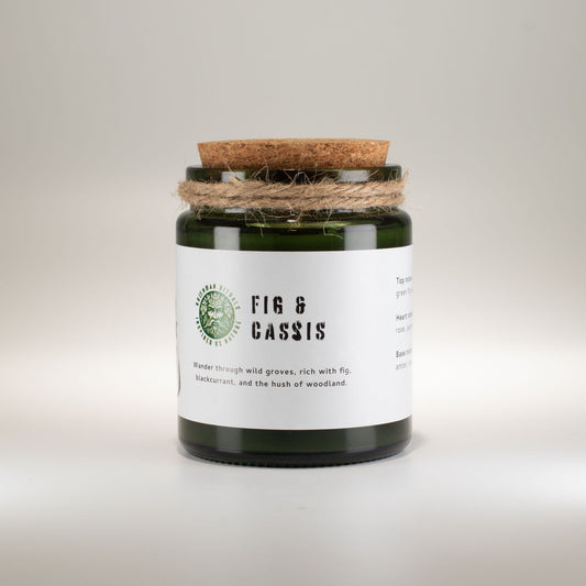 Vela de soja Greenman Woodwick - Higo triturado y grosella negra - Velas de soja Woodwick de Greenman Rituals, Eco Friendly