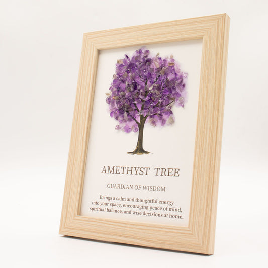 Imagen de piedra preciosa - Árbol de la Vida - Amatista (20x14.7x1cm)