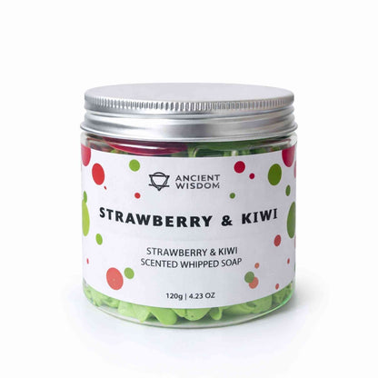 Jabón Cremoso de fresa y kiwi 120 g