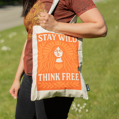 Nomad Sari Iconic Toni Tote Bag - Mantente salvaje - Natural 10oz