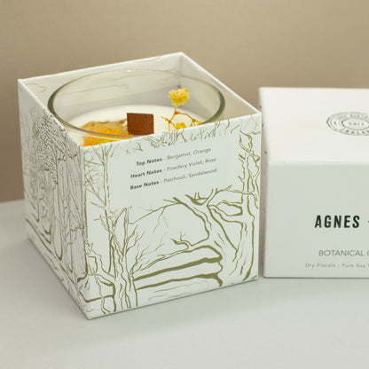 Agnes + Cat Vela de Cera de Soja Botánica - Rydal Oudh - Agnes + Cat Velas botánicas de cera de soja, Cruelty Free