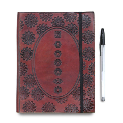Carnet moyen avec élastique - Mandala tibétain