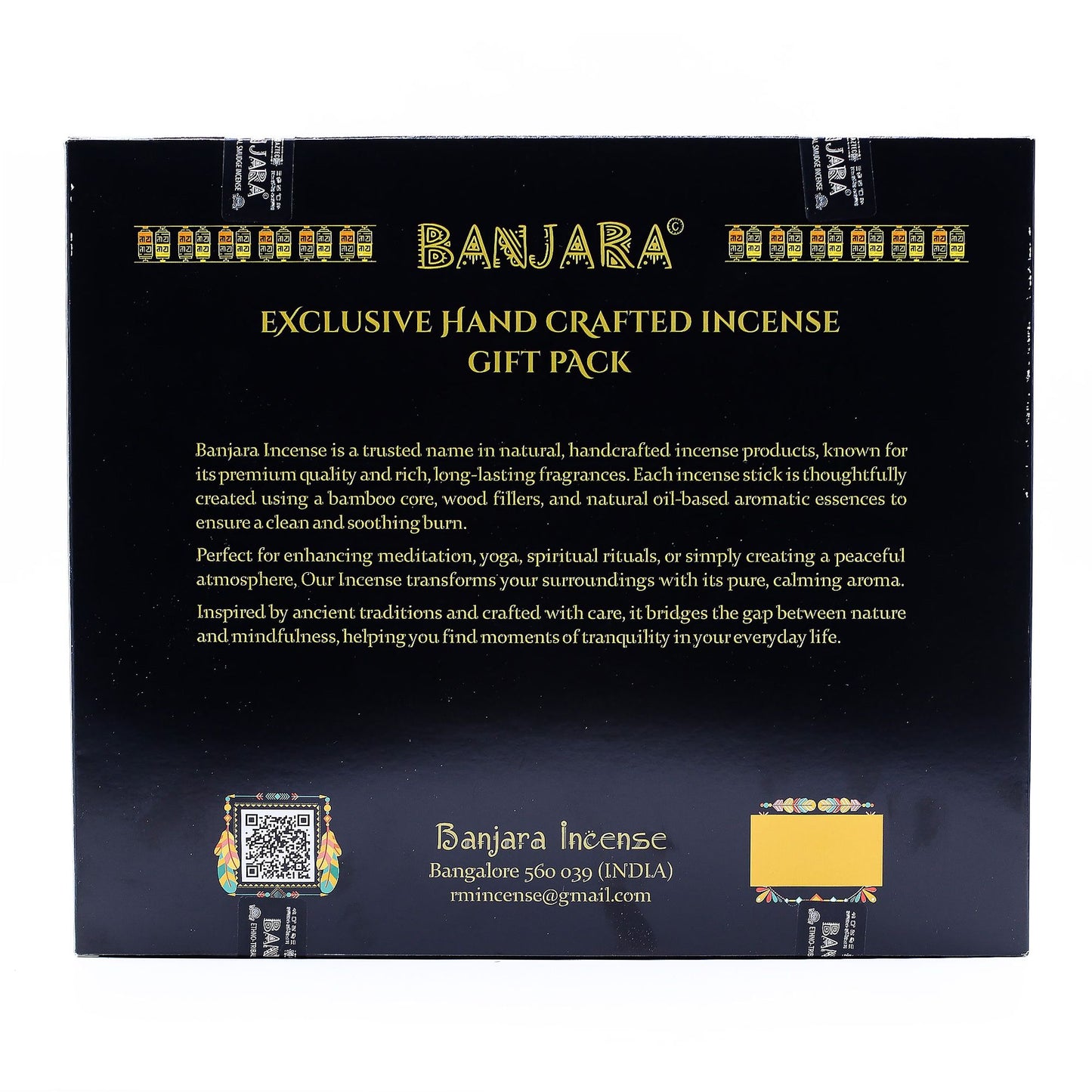 Banjara Palitos de Palo Santo para sahumar - Juego de 6 - Caja - Banjara Palo Santo Palitos de purificación