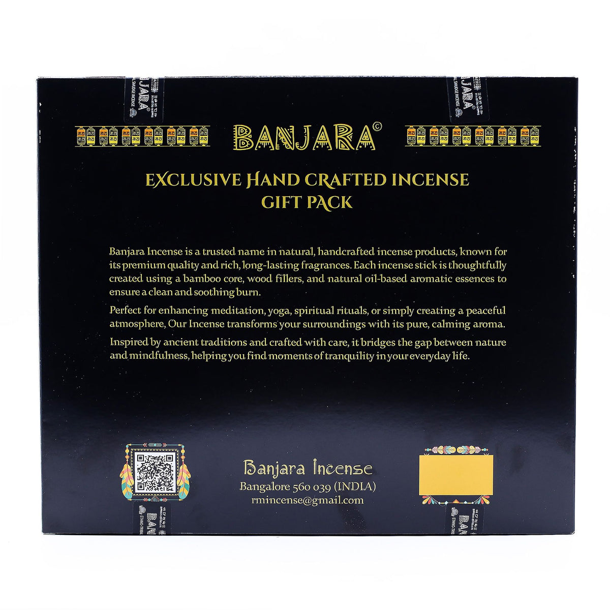 Banjara Palitos de Palo Santo para sahumar - Juego de 6 - Caja - Banjara Palo Santo Palitos de purificación