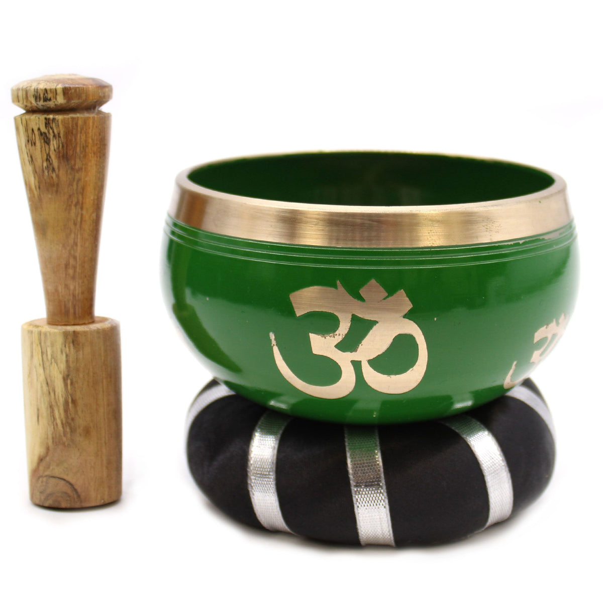 Juego de Cuenco Tibetano - Árbol de la vida - Verde 10,7 cm - Artículos Tibetanos, artesanal