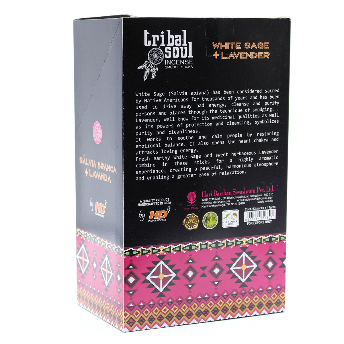 Incienso Tribal Soul - Salvia blanca + lavanda - Incienso Tribal Soul