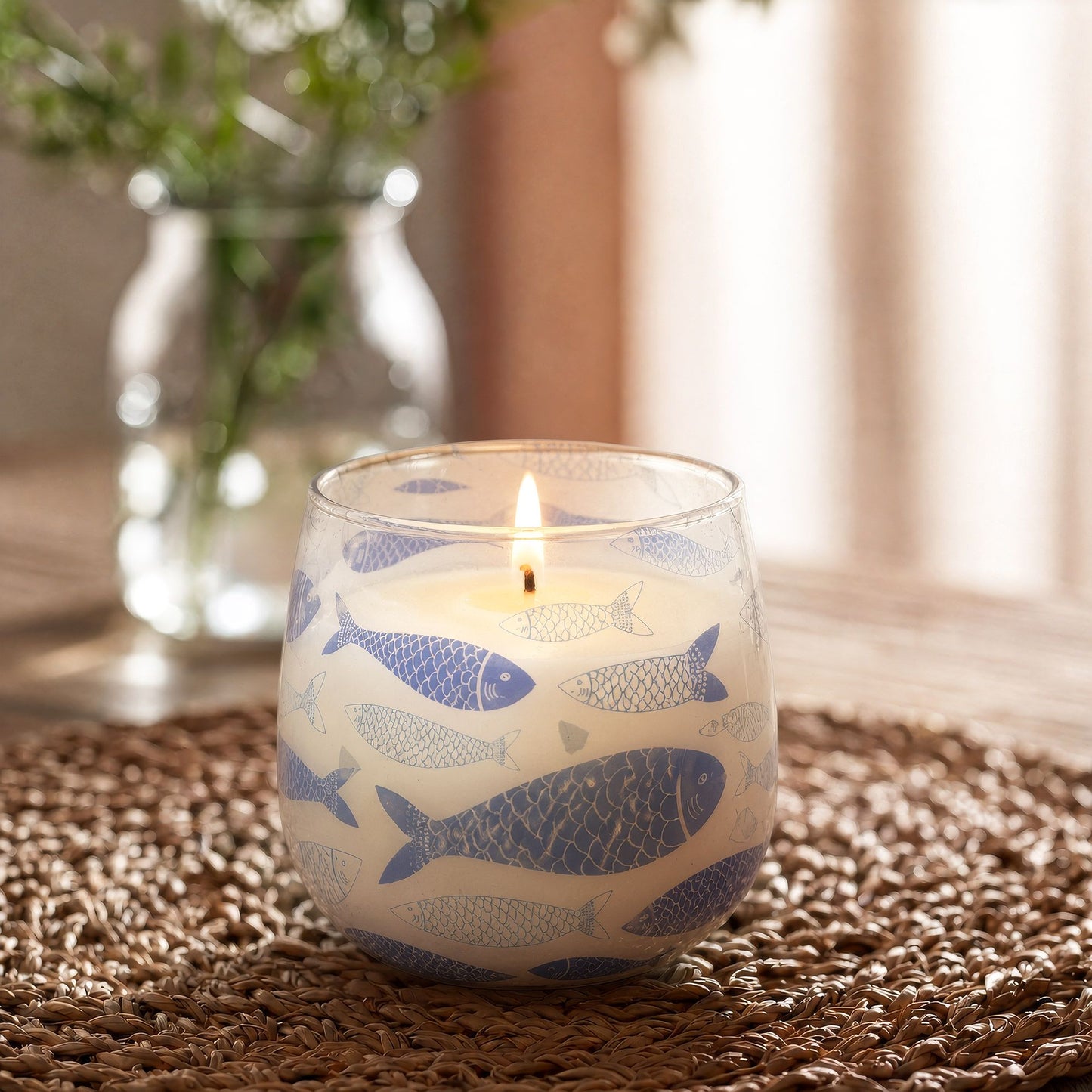 Velas en frasco de vidrio mediano - Seabreeze
