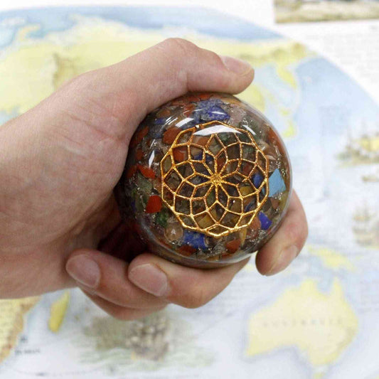 Orgonite de oficina - Piedras múltiples - Paquete de organite de escritorio