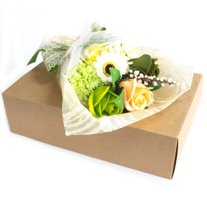 Bouquet de Flores de Jabón en Caja Regalo · Verde