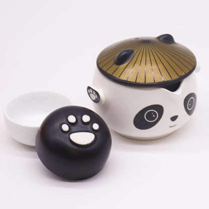 Set de tetera-Panda - Dos tazas & Estuche de viaje