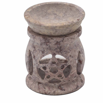 Brûleur à huile en stéatite petit 8 cm - Pentagone des Trois Lunes