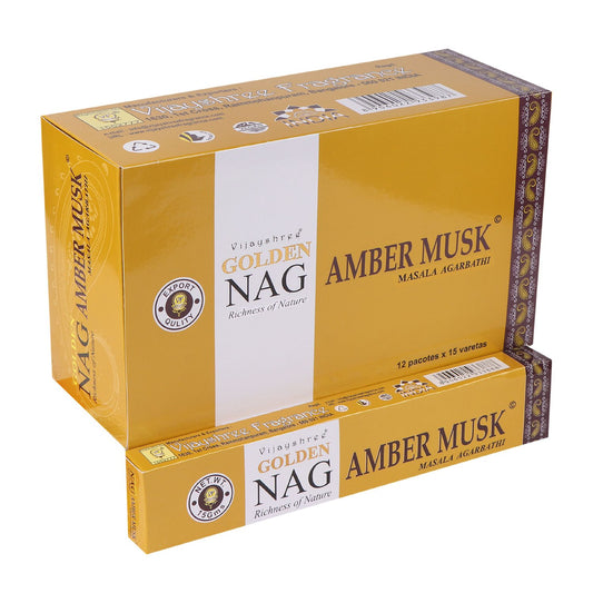 15 g de Golden Nag - Almizcle ámbar - Incienso Golden
