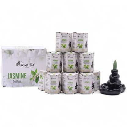 Paquete de 10 Incienso Masala Backflow - Jazmín