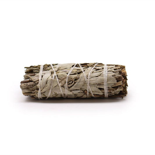 Atado de Hierba - Salvia Blanca y Follaje de Pirul - Atados de Smudge – Envuelto individualmente