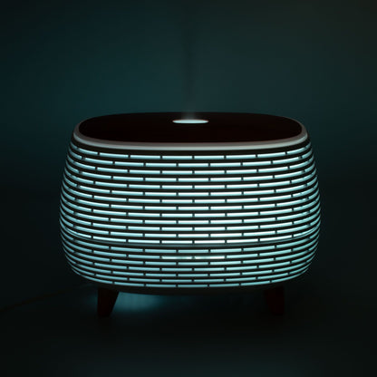 Aromaterapia Futurista con estrías - USB - Cambio de color - Control remoto - Difusores de aromas, aromaterapia
