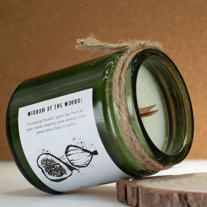 Vela de soja Greenman Woodwick - Higo triturado y grosella negra - Velas de soja Woodwick de Greenman Rituals, Eco Friendly