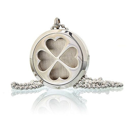 Collar difusor de aromaterapia 30mm - Trébol de cuatro hojas