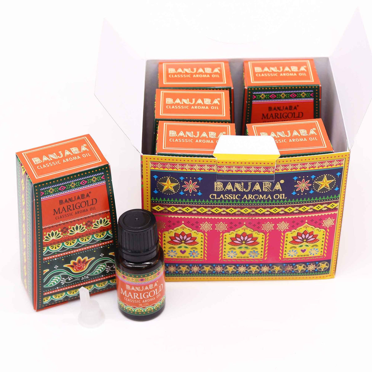 Aceite con fragancia de la India Banjara 10ml - Caléndula - Aceites de Fragancias Indias 10ml