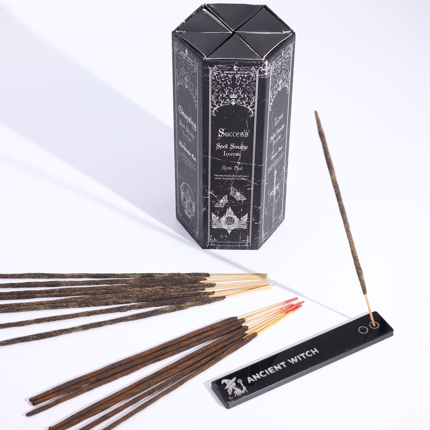 Incienso con forma piramidal - Set de 5 aromas y hechizos de brujas antiguas