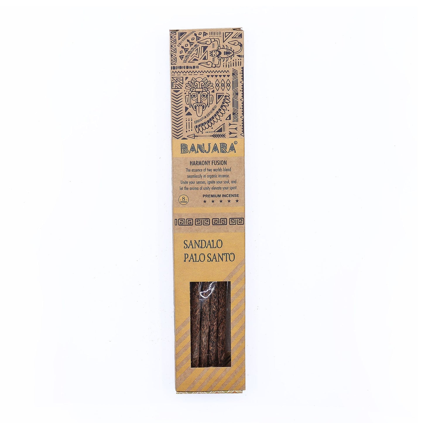 Banjara Palitos de Palo Santo para sahumar - Juego de 6 - Caja - Banjara Palo Santo Palitos de purificación