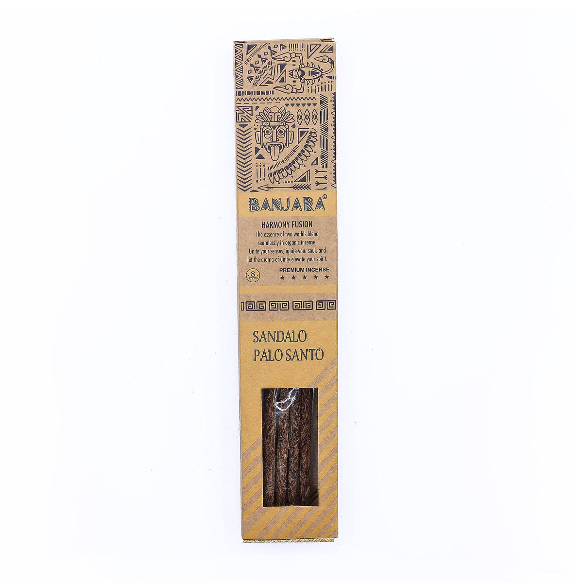Banjara Palitos de Palo Santo para sahumar - Juego de 6 - Caja - Banjara Palo Santo Palitos de purificación