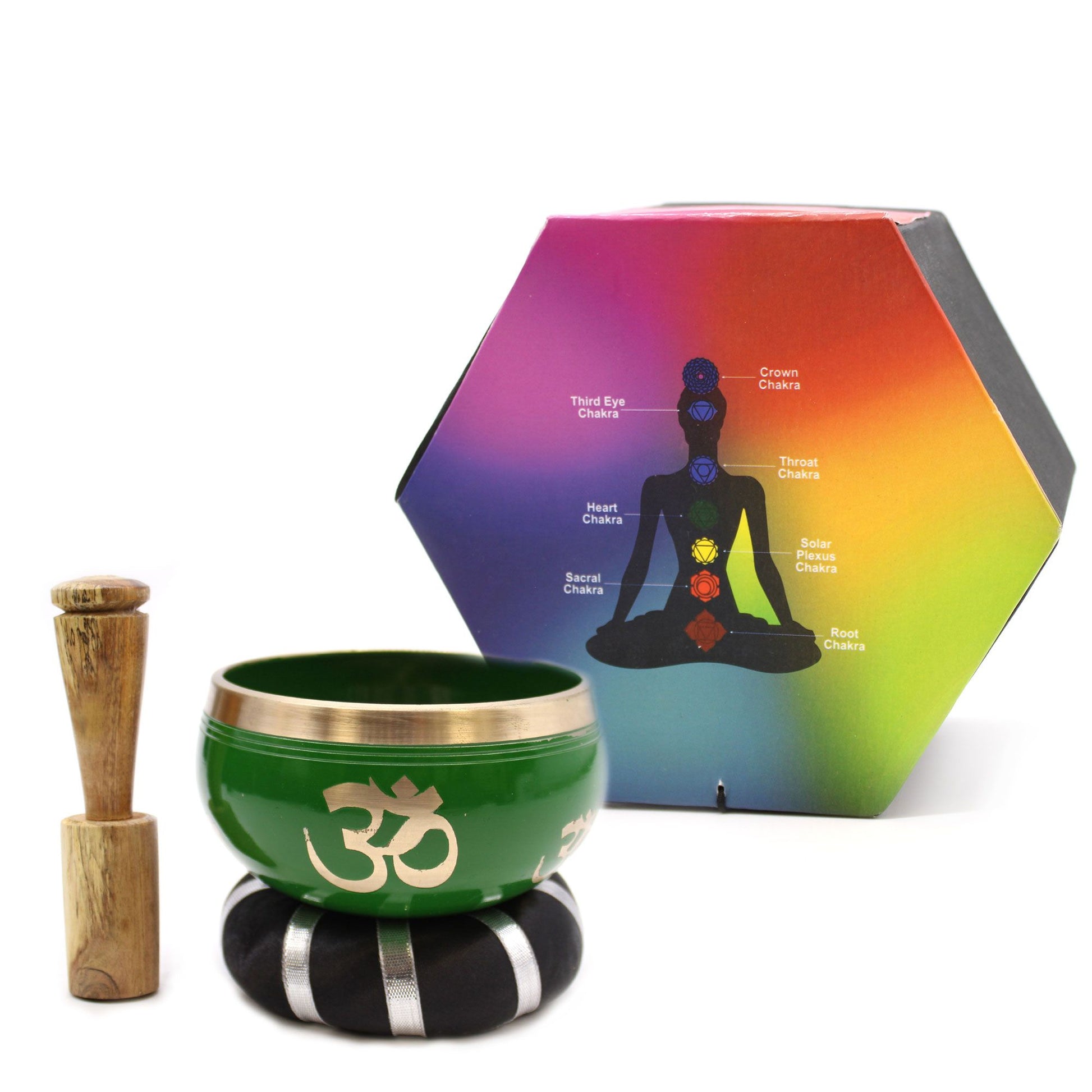 Juego de Cuenco Tibetano - Árbol de la vida - Verde 10,7 cm - Artículos Tibetanos, artesanal
